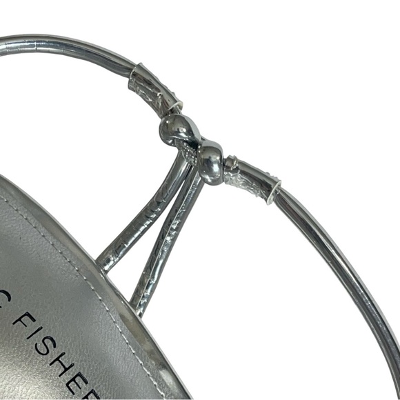 MARC FISHER LTD DAVIA SILVER SANDAL SZ 7.5 - Picture 11 of 16